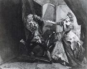 Henry Fuseli David Garrick and Hannah Pritchard as Macbeth and Lady Macbeth after the Murder of Duncan oil painting artist